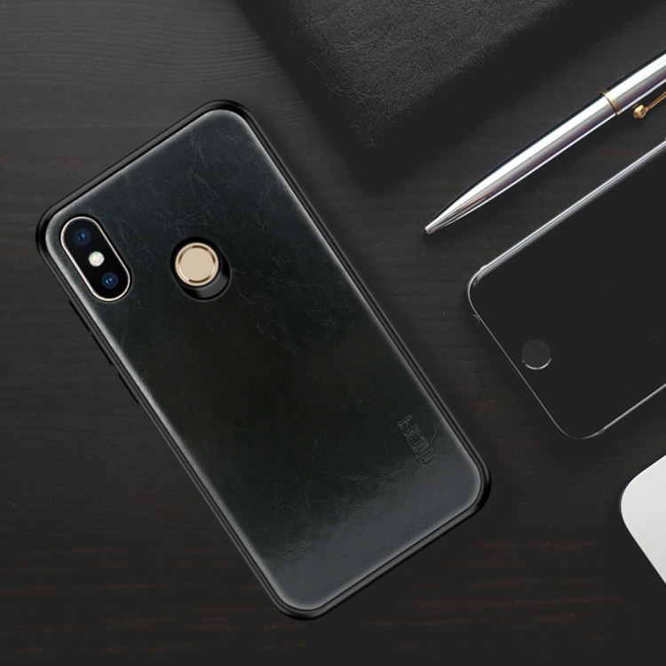 

MOFI PC+TPU+PU Leather Case for Xiaomi Redmi 6 Pro(Black)