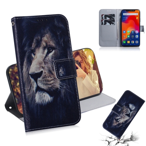 

Lion Pattern Coloured Drawing Horizontal Flip Leather Case for Xiaomi Redmi Note 6 / Redmi Note 6 Pro, with Holder & Card Slots & Wallet