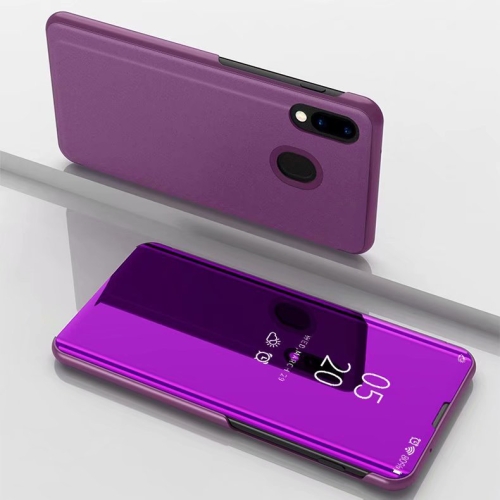 

Electroplating Mirror Horizontal Flip Leather Case for Xiaomi Mi 9SE , with Holder (Purple)