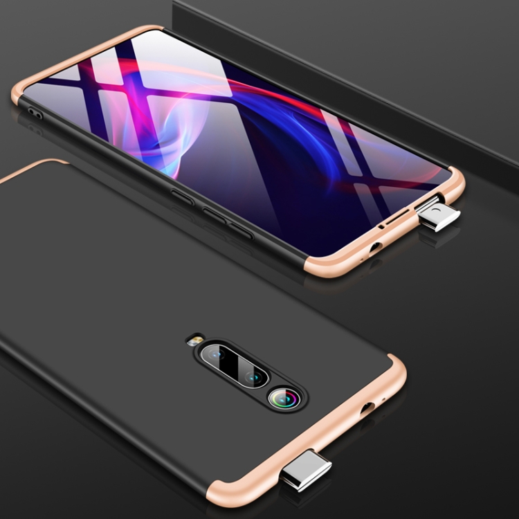 

GKK Three Stage Splicing Full Coverage PC Case for Xiaomi Redmi K20(Black Gold)