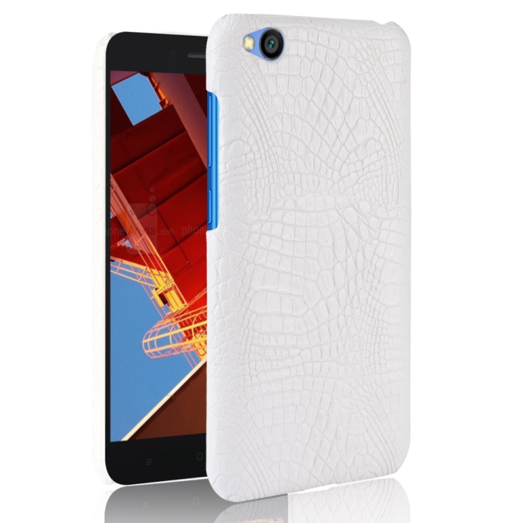 

Shockproof Crocodile Texture PC + PU Case for Xiaomi Redmi Go (White)