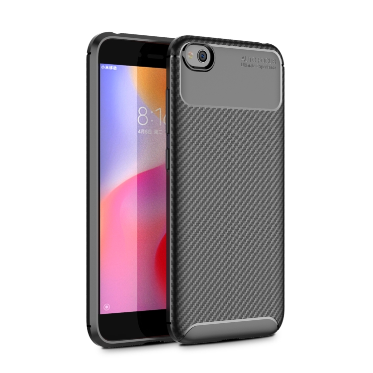 

Beetle Series Carbon Fiber Texture Shockproof TPU Case for XiaoMi RedMi Go(Black)