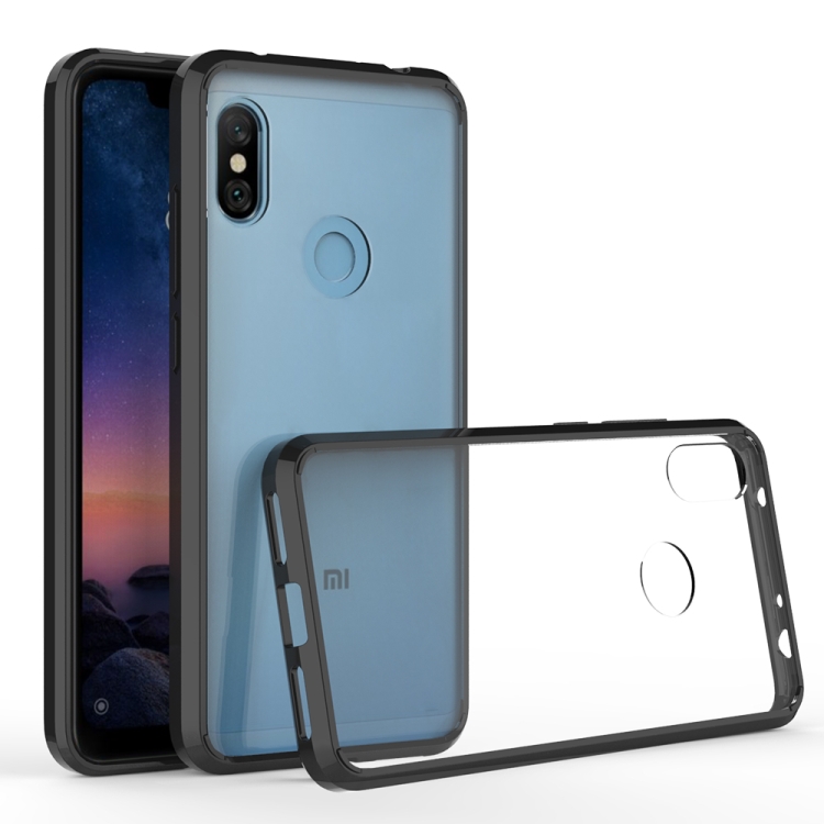 

Scratchproof TPU + Acrylic Protective Case for Xiaomi Redmi Note6 Pro(Black)