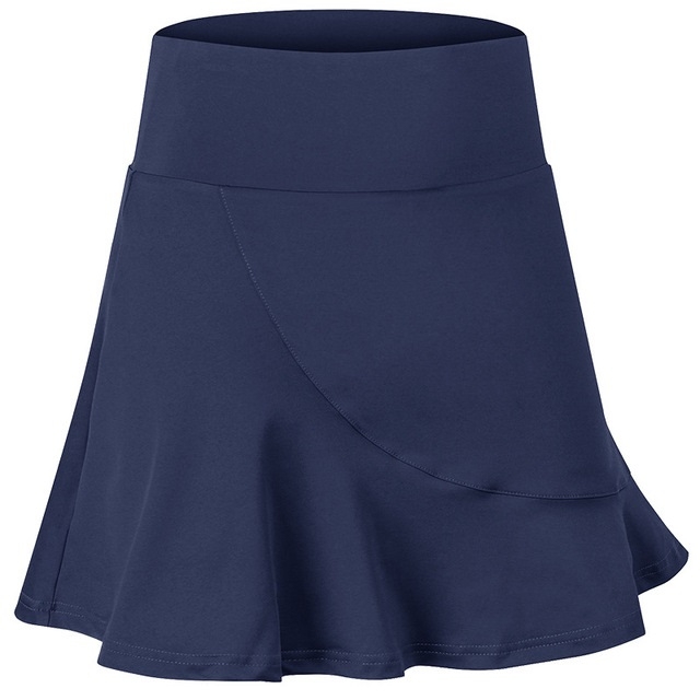 

Anti-emptied And Quick-drying Sports Skirt With Mini-socks For Women (Color:Navy Blue Size:L)