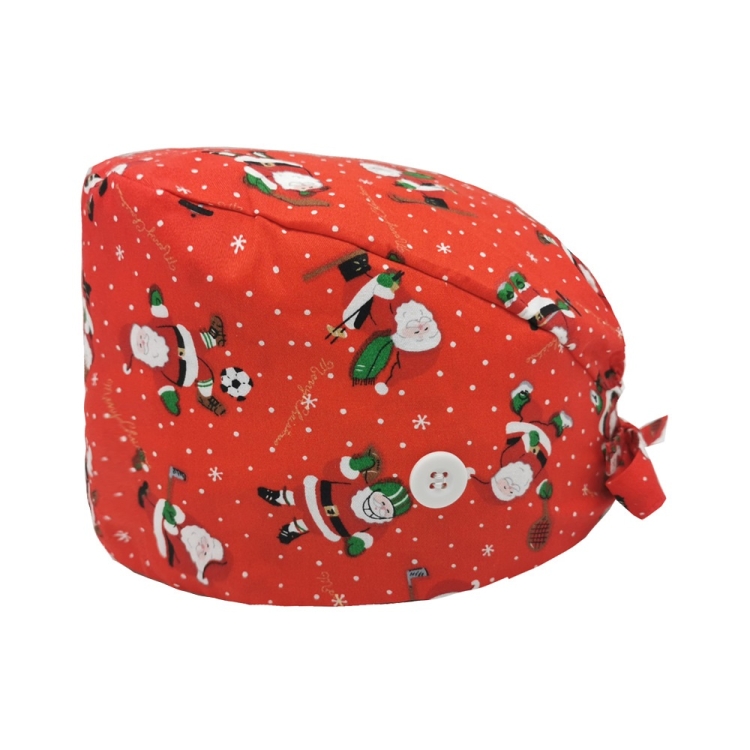 

2 PCS Unisex Cotton Printed Adjustable Surgical Cap (3)