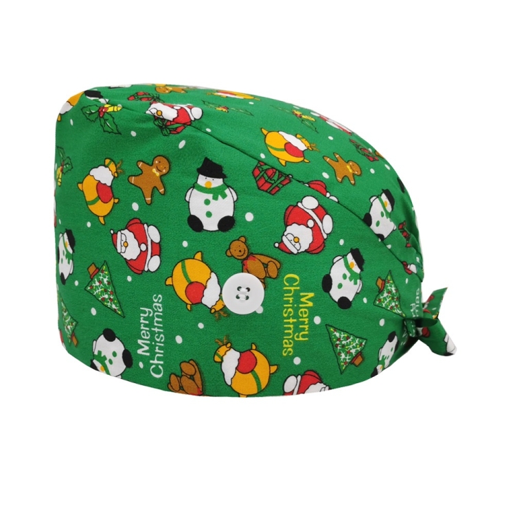 

2 PCS Unisex Cotton Printed Adjustable Surgical Cap (6)