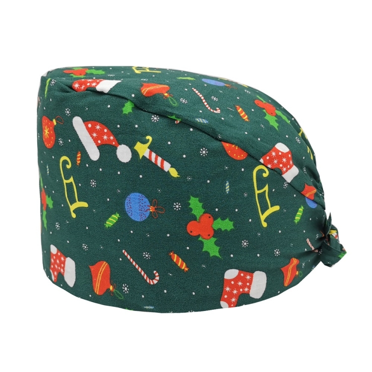 

2 PCS Unisex Cotton Printed Adjustable Surgical Cap (8)