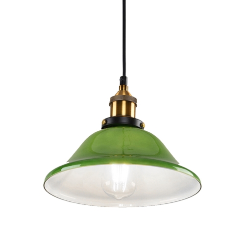 

YWXLight LED Industrial Edison Vintage Style Hanging lamp Green Emerald Glass Pendant Light with E27 Bulb (Cold White)