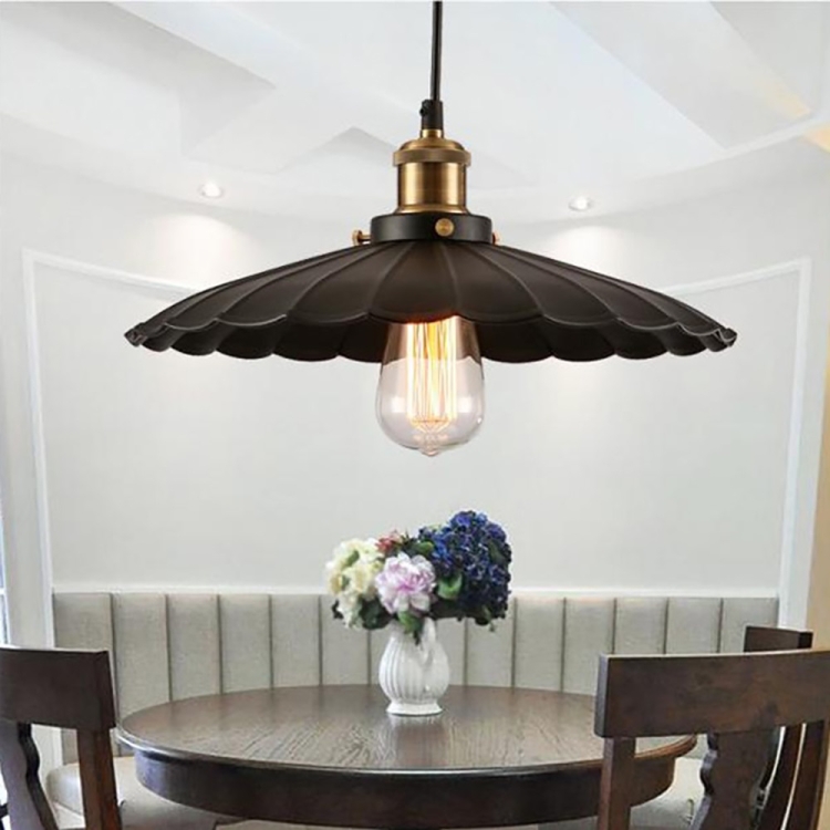 

YWXLight Nordic Retro Industrial Pendant Light Creative Lotus Leaf Pendant Lamp E27 Bulb Perfect for Kitchen Dining Room Bedroom Cafe (Warm White)