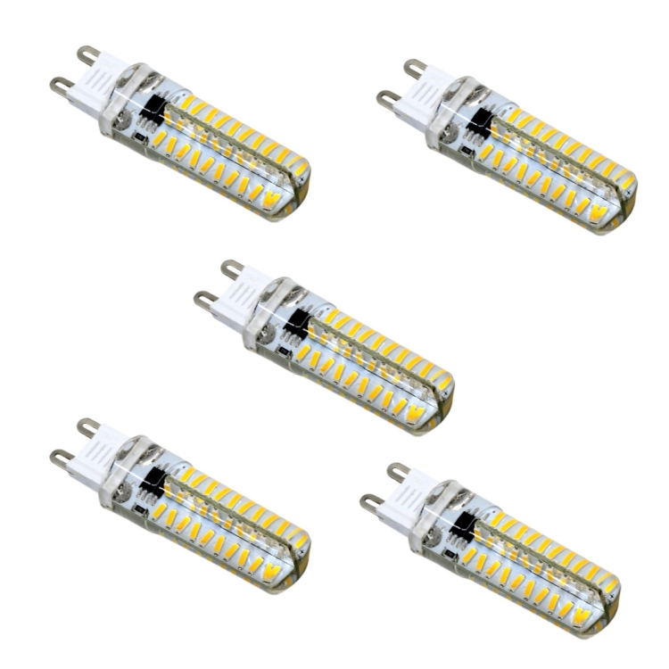 

5 PCS YWXLight G9 5W 80LEDs SMD 4014 Energy Saving LED Silicone Lamp (Cold White)