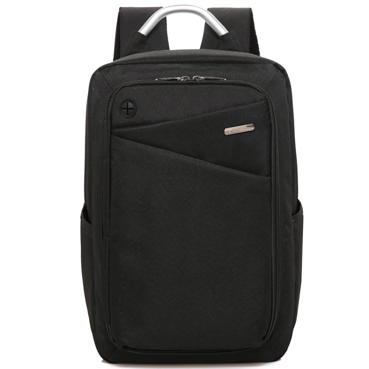 

Multi-Function Cotton-linen Portable Casual Double Shoulders School Bag Travel Backpack Bag (Black)