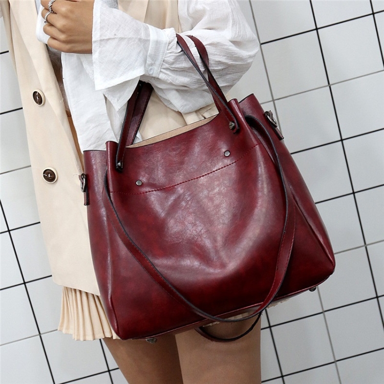 

4 in 1 PU Shoulder Bag Ladies Handbag Messenger Bag