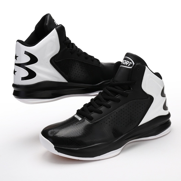 

Comfortable and Breathable Wear Resistant Lace-up Fashion Trend Sport Shoes for Men (Color:Black White Size:39)