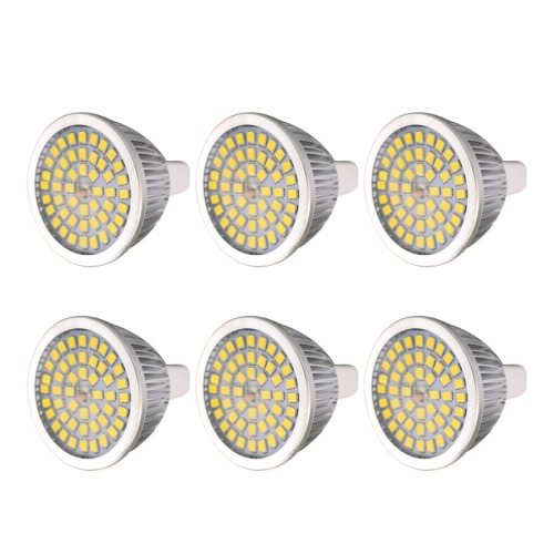 

6 PCS YWXLight 7W 2835SMD LED Light Bulb MR16 Medium Standard Base LED Spotlight, AC/DC 12V (Natural White)