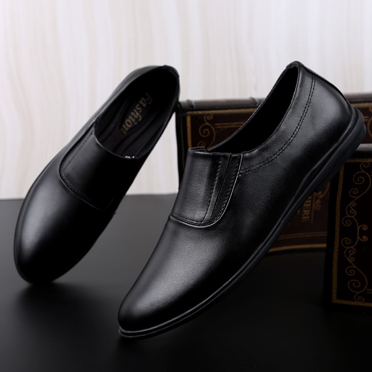 

Breathable Comfortable Soft Leather Casual Shoes for Men (Color:Black Size:37)