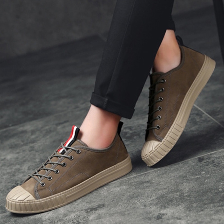 

Shell Head Low-cut Lace-up Outdoor Casual Shoes for Men (Color:Grey Size:39)