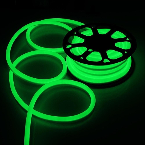 

YWXLight 5m 600LEDs 2835 SMD LED Neon Light Flexible DIP IP67 Waterproof Rope Light 2 Wires, AC 220-240V (Green Light)