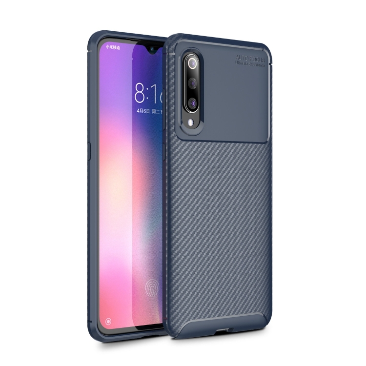

Beetle Series Carbon Fiber Texture Shockproof TPU Case for Xiaomi Mi 9 (Blue)