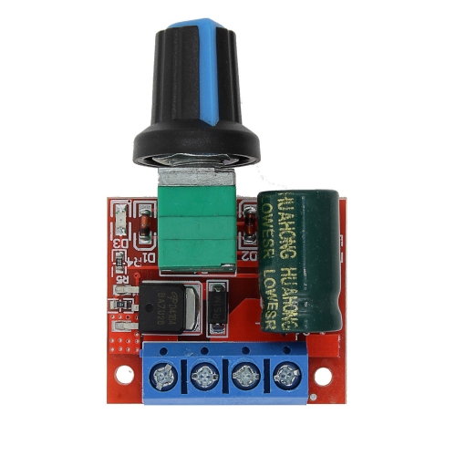 

LDTR-WG0203 Mini DC-DC 4.5V-35V 5A 90W PWM DC Motor Speed Controller Module Speed Regulator Board Switch Speed Controller (Red)