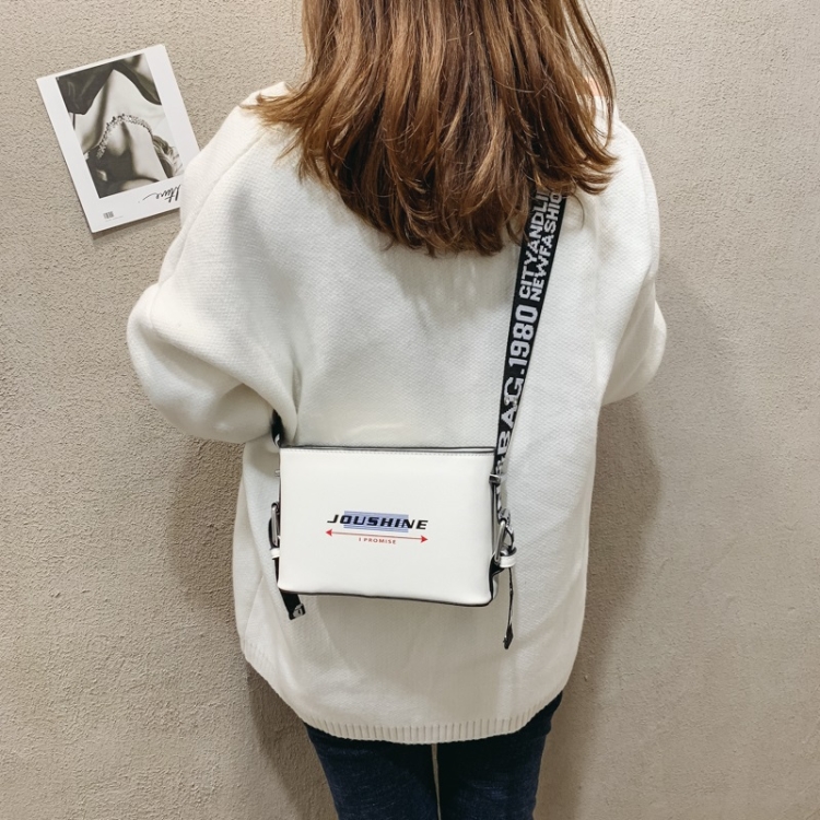

PU Leather Single Shoulder Bag Ladies Handbag Messenger Bag (White)