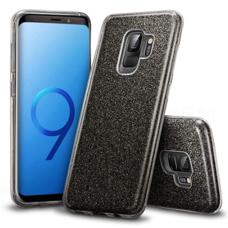 

Bling Cute Sparkle Glitter TPU Case for Galaxy S9+ (Black)