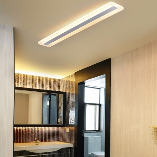 

Living Room Lamp Rectangular Simple Modern Atmosphere Creative Hall Study Ceiling Lamp, Size: 40x15cm (Warm White)