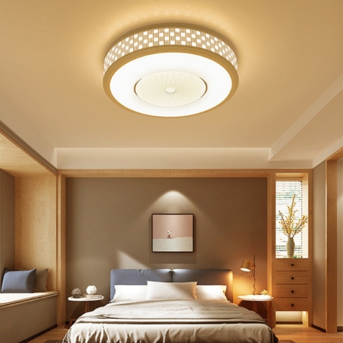 

56W Modern Minimalist Round Living Room Lamp Dining Room Bedroom Highlight Chip White Light LED Ceiling Light, Diameter: 78cm