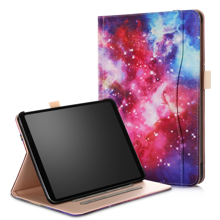 

Galaxy Pattern Colored Painted Horizontal Flip PU Leather Case for iPad Pro 11 inch, with Holder & Sleep / Wake-up Function
