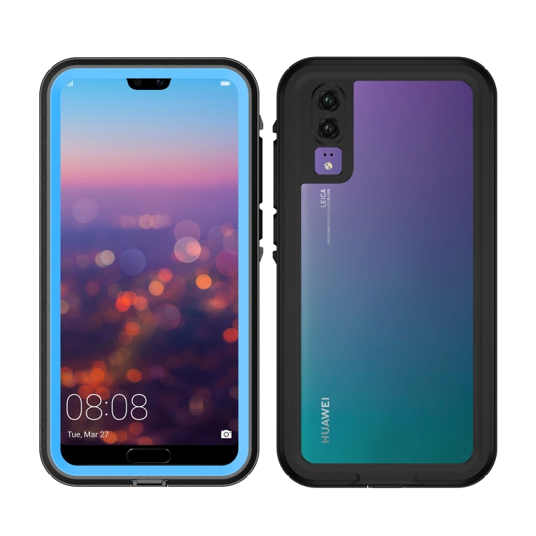 

2m Waterproof 2m Shockproof Dustproof PC+TPU Case for Huawei P20(Baby Blue)