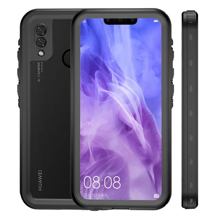 

2m Waterproof 2m Shockproof Dustproof PC+TPU Case for Huawei P20 Lite (Black)