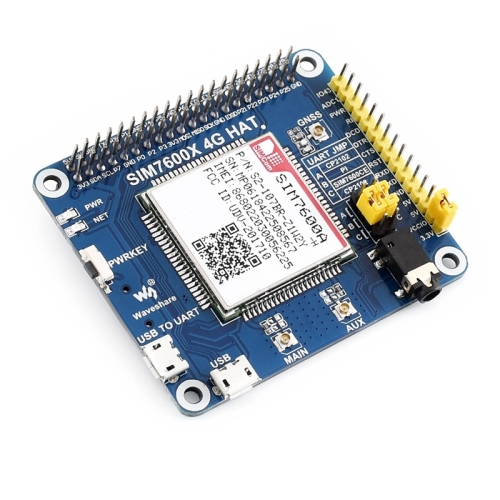 

Waveshare 4G / 3G / GNSS HAT for Raspberry Pi, LTE CAT4, for North America