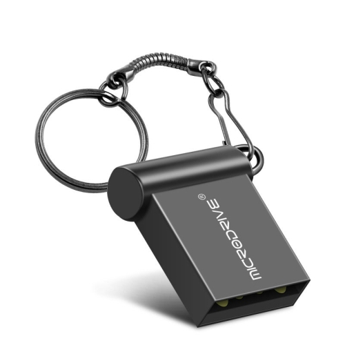 

MicroDrive 8GB USB 2.0 Metal Mini USB Flash Drives U Disk (Black)
