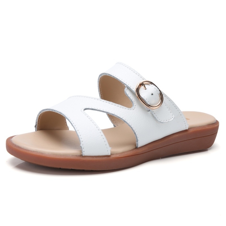 

Comfortable Breathable Non-slip Wearable Casual Slippers Sandals for Women (Color:White Size:38)