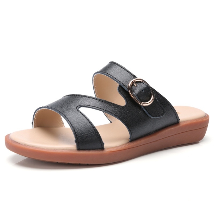 

Comfortable Breathable Non-slip Wearable Casual Slippers Sandals for Women (Color:Black Size:35)