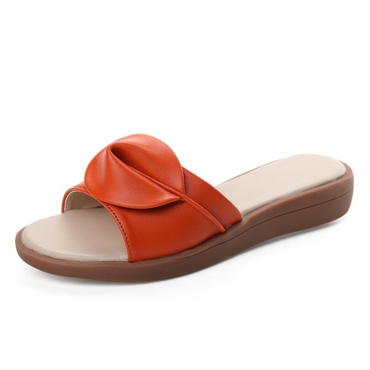 

Non-slip Wear-resistant Casual Wild Slippers Sandals for Women (Color:Orange Size:35)