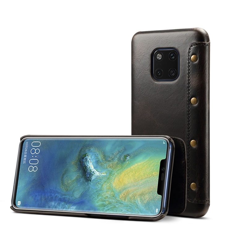 

Oil Wax Top-grain Cowhide Horizontal Flip Leather Case for Huawei Mate 20 Pro, with Card Slots & Wallet