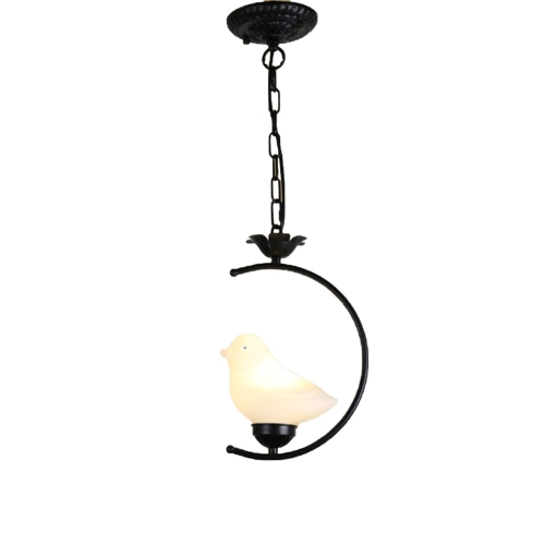 

Exquisite Small Bird Shape Glass Metal Pendant Lamp Ceiling Lamp for Bedroom Living Room Study Restaurant Bar Coffee House Aisle Hall