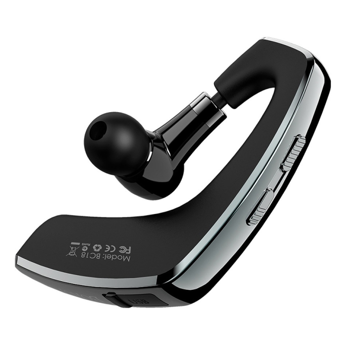 

Borofone BC18 Maidong Business Fashion Hanging Ear Type Wireless Bluetooth Music Earphone (Black)