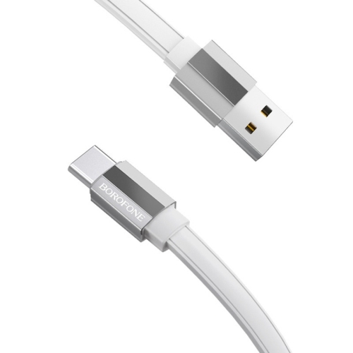 

Borofone BU8 1.2m USB-C / Type-C to USB Charging & Data Cable (White)