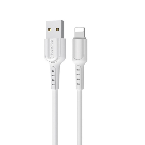 

Borofone BX16 1m 2A 8 Pin to USB Charging Data Cable for iPhone XS Max / XR / XS / X, iPad (White)