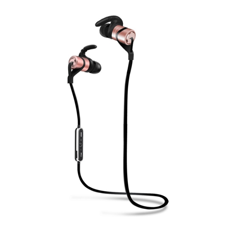 

Moloke D9S Sports Bluetooth Waterproof Anti-sweat In-ear Earphone Stereo Sound Headset (Rose Gold)