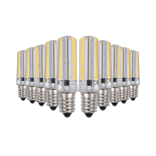 

10 PCS E11 7W 152 LEDs 3014 SMD 600-700 LM Warm White Dimmable Silicone LED Corn Bulbs, AC 220V