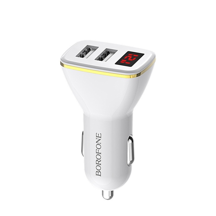 

Borofone BZ11 LCD Digital Display Dual USB 2.1A Fast Charging Car Charger