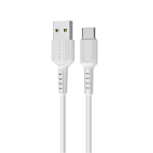 

Borofone BX16 1m 2A USB-C / Type-C to USB Charging Data Cable for Galaxy, Huawei, LG, HTC, Sony and Other Type-C Phones (White)