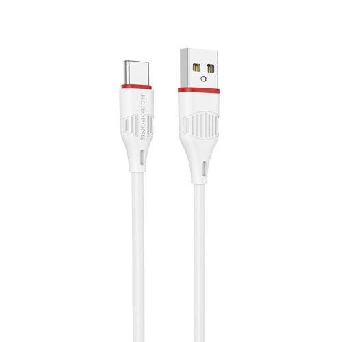 

Borofone BX17 Enjoy 2A USB-C / Type-C to USB Fast Charging Cable (White)