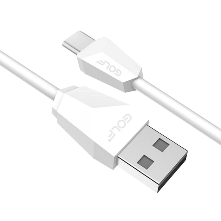 

GOLF GC-27t 1m USB-C / Type-C to USB Diamond 1.5A Quick Charging USB Data Cable for Galaxy S8 & S8+ / LG G6 / Huawei P10 & P10 Plus / Xiaomi Mi 6 & Max 2 and other Smartphones (White)