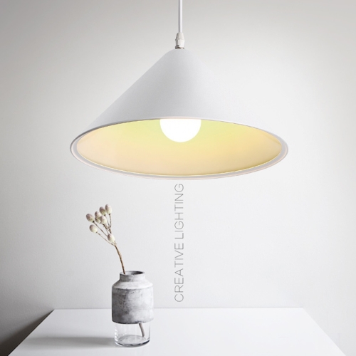 

YWXLight Solid Color Horn Shape Pendant Lamp Ceiling Lamp for Restaurant Bar Cafe House Bistro Aisle Hall (White)