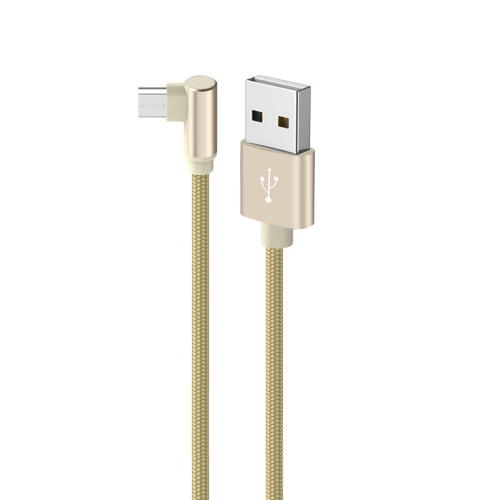 

Borofone BX26 Micro USB to USB Elbow Express Charging Data Cable for Galaxy, Huawei, Xiaomi, HTC, Sony and Other Smartphones (Gold)