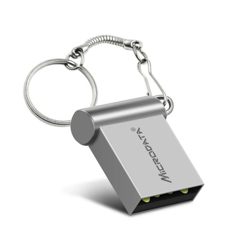 

MiCRODATA 16GB USB 2.0 Computer and Car Two-use Mini U Disk(Silver Grey)