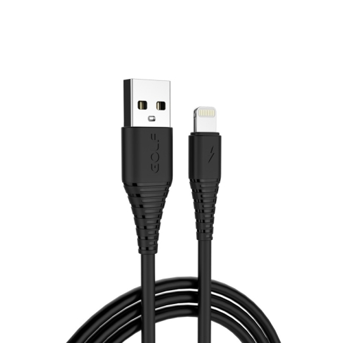 

GOLF GC-64i 8 Pin to USB 2.4A Charging USB 3A Fast Charging USB Data Cable for iPhone 7 & 7 Plus, iPhone 6 & 6s, iPhone 6 Plus & 6s Plus (Black)
